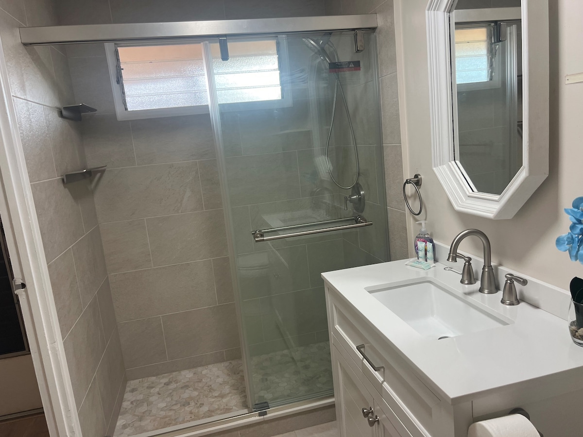 updated bathroom shower